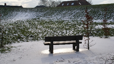 Auf dem Rundweg um den Mahlbusen