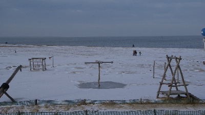 Der Kinderspielplatz am Strand